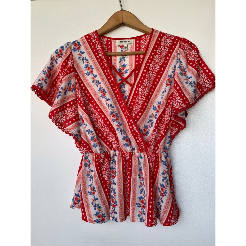 Small, Monteau, peplum blouse